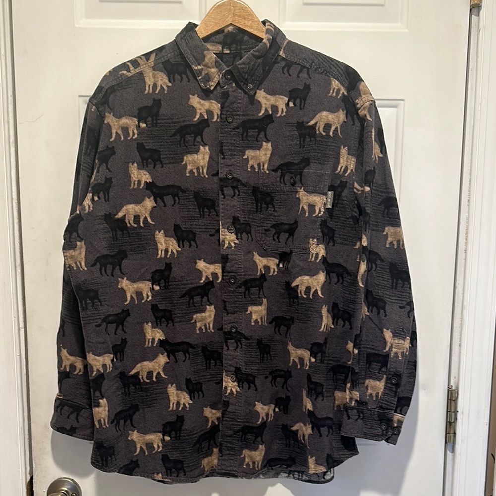 Woolrich Chamois Long Sleeve Button Down Shirt